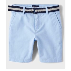 4/$20 The Children’s Place boys Sky Blue Shorts with Belt size 16. NWT